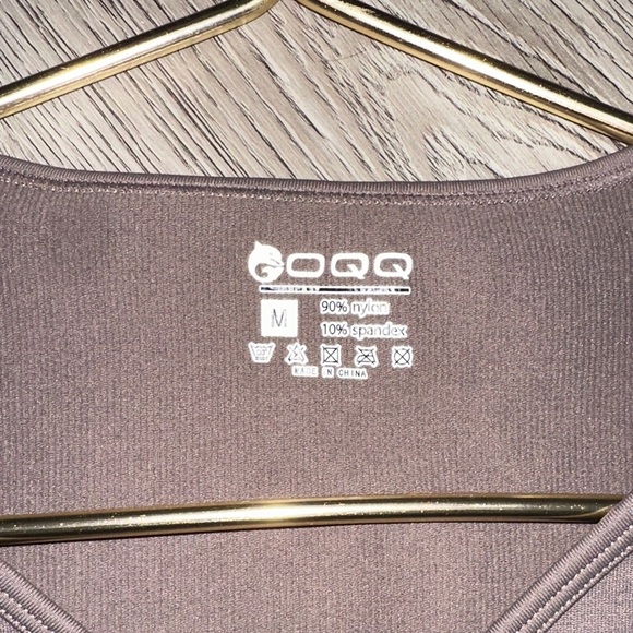 OQQ Women’s 1 Piece Sexy Ribbed V Neck Tank Top Bodysuit Brown SKU002 - Picture 3 of 6